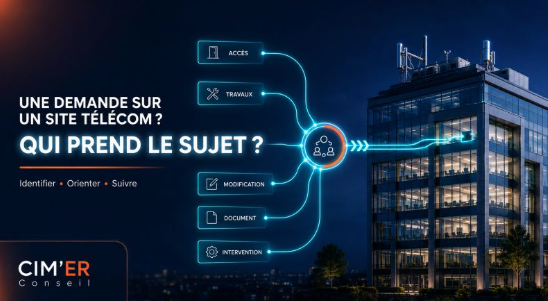 Visuel CIM'ER Conseil sur la gestion des demandes liées à un site télécom